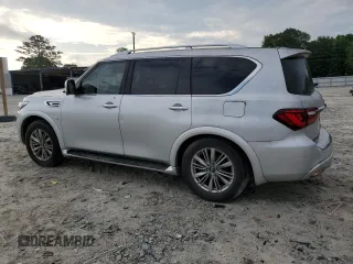 2018 Infiniti QX80 with VIN JN8AZ2NE6J9191550, listed as a Copart auction lot 62253904 with 75,841 mi miles and Salvage Title. Bid and sale history available at carsss.com. Image 2.