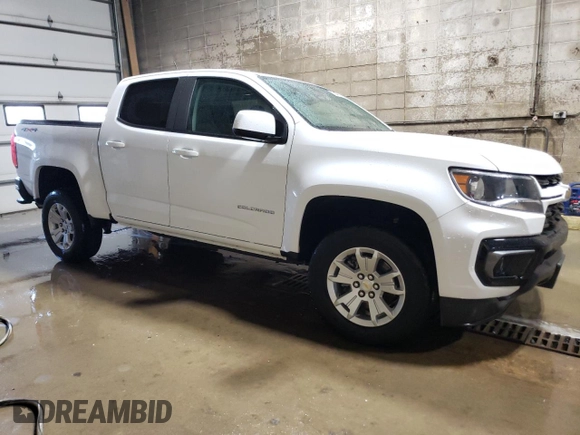 2022 Chevrolet Colorado 4WD LT with VIN 1GCGTCENXN1288431, listed as a Copart auction lot 51446895 with 46,582 mi miles and Salvage title. Bid and sale history available at DreamBid. Image 4.
