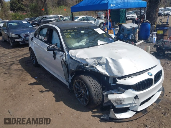 2016 BMW M3 with VIN WBS8M9C5XG5E68443, listed as a IAAI auction lot 42090215 with 52,121 mi miles and . Bid and sale history available at DreamBid. Image 6.