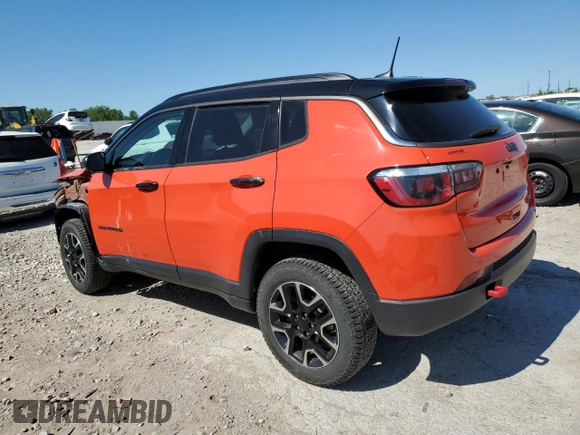 2020 Jeep Compass Trailhawk z VIN 3C4NJDDB2LT108889, wystawiony jako Copart lot #57434325 z przebiegiem 48 297 mil mil oraz Szkoda całkowita • Salvage title. Historia ofert i sprzedaży dostępna na DreamBid. Obrazek 2.