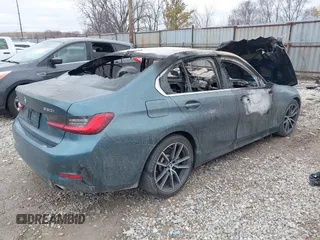 2020 BMW 3 Series 330i with VIN 3MW5R1J0XL8B12327, listed as a IAAI auction lot 41733092 with 1 mi miles. Bid and sale history available at carsss.com. Image 4.