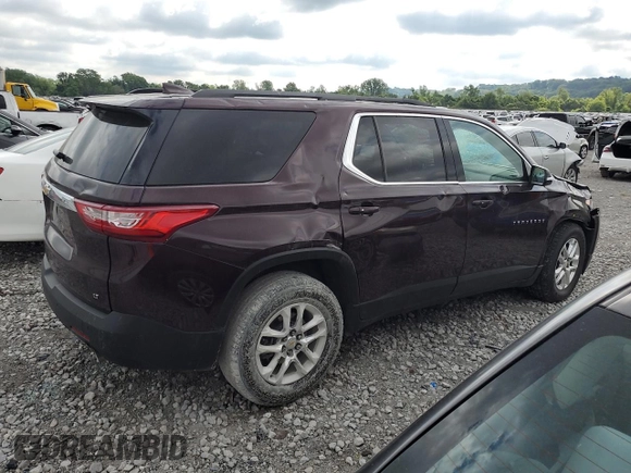 2019 Chevrolet Traverse LT Cloth with VIN 1GNERGKW9KJ201891, listed as a Copart auction lot 58089915 with 71,660 mi miles and Salvage title. Bid and sale history available at DreamBid. Image 3.