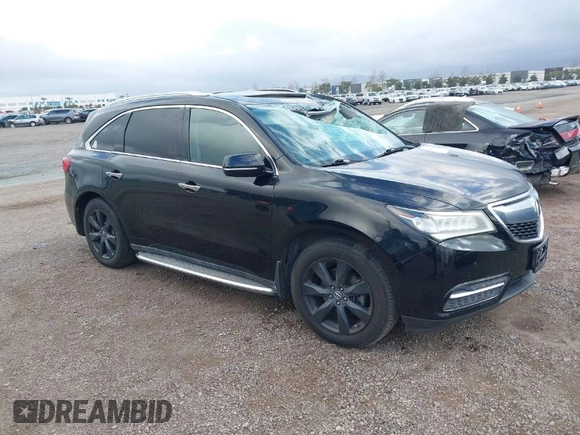 2016 Acura MDX w/Advance with VIN 5FRYD4H98GB002803, listed as a IAAI auction lot 41544124 with 110,310 mi miles. Bid and sale history available at carsss.com. Image 1.