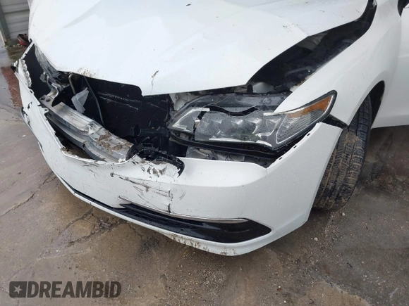 2015 Acura TLX with VIN 19UUB1F38FA017524, listed as a IAAI auction lot 41655481 with Not Provided miles and . Bid and sale history available at DreamBid. Image 16.