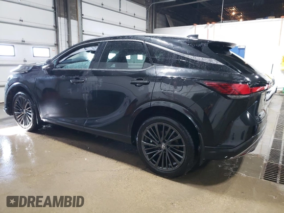 2025 Lexus RX with VIN 2T2BBMCA7SC066001, listed as a Copart auction lot 43270215 with 3,946 mi miles and Salvage Title. Bid and sale history available at carsss.com. Image 2.