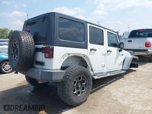 2012 Jeep Wrangler Unlimited Sport with VIN 1C4BJWDG7CL273102, listed as a IAAI auction lot 42288975 with 155,153 mi miles and . Bid and sale history available at DreamBid. Image 4.