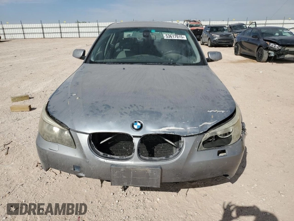 2007 BMW 5 Series 525i with VIN WBANE53507CW62811, listed as a Copart auction lot 53617015 with 268,813 mi miles and Clean title. Bid and sale history available at DreamBid. Image 5.