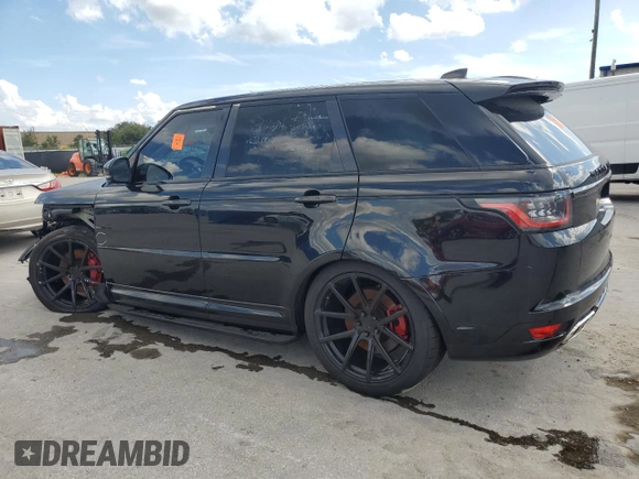 2020 Land Rover Range Rover Sport SVR with VIN SALWZ2RE3LA898711, listed as a Copart auction lot 73490674 with 29,180 mi miles and Non Repairable. Bid and sale history available at carsss.com. Image 2.