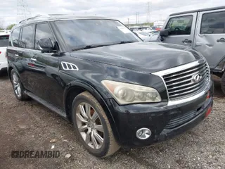 2011 Infiniti QX56 8-passenger with VIN JN8AZ2ND9B9700359, listed as a IAAI auction lot 42024527 with 144,454 mi miles. Bid and sale history available at carsss.com. Image 1.
