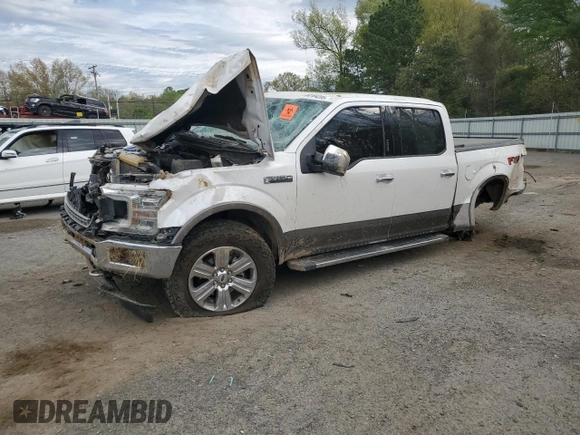 2018 Ford F-150 XL with VIN 1FTEW1EG1JFE56331, listed as a Copart auction lot 50184205 with 152,420 mi miles and Salvage Title. Bid and sale history available at carsss.com. Image 1.