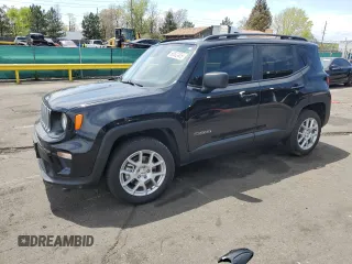 2022 Jeep Renegade Latitude with VIN ZACNJDB15NPN71983, listed as a Copart auction lot 56502465 with 61,764 mi miles and Salvage title. Bid and sale history available at DreamBid. Image 1.
