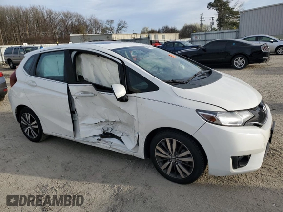 2015 Honda Fit EX-L with VIN 3HGGK5H86FM749960, listed as a Copart auction lot 49950685 with 113,199 mi miles and Salvage title. Bid and sale history available at DreamBid. Image 4.