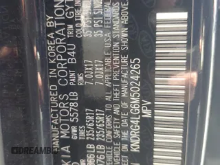 2021 Kia Sorento S with VIN KNDRG4LG6M5024265, listed as a Copart auction lot 51351755 with 66,871 mi miles and Salvage title. Bid and sale history available at DreamBid. Image 15.