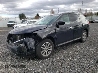 2014 Nissan Pathfinder SV with VIN 5N1AR2MM2EC666202, listed as a Copart auction lot 50097855 with 109,036 mi miles and Salvage Title. Bid and sale history available at carsss.com. Image 1.