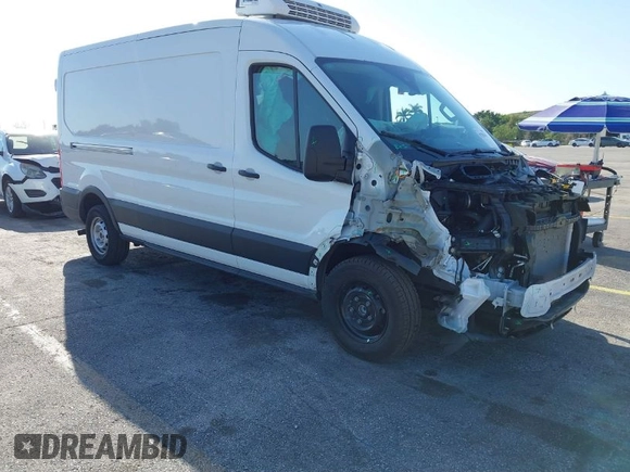 2023 Ford Transit Cargo with VIN 1FTBR1C84PKA64479, listed as a IAAI auction lot 41782267 with 13,412 mi miles. Bid and sale history available at carsss.com. Image 1.