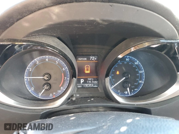 2016 Toyota Corolla L with VIN 2T1BURHE8GC682255, listed as a Copart auction lot 50196565 with 135,354 mi miles and Salvage Title. Bid and sale history available at DreamBid. Image 9.