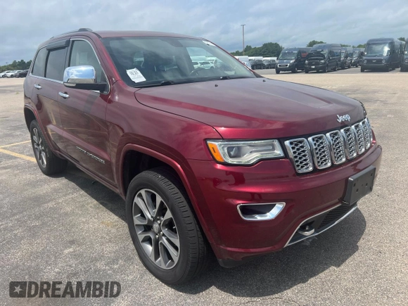 2018 Jeep Grand Cherokee Overland with VIN 1C4RJFCG2JC274512, listed as a Copart auction lot 63438715 with 161,870 mi miles and Clean title. Bid and sale history available at DreamBid. Image 1.