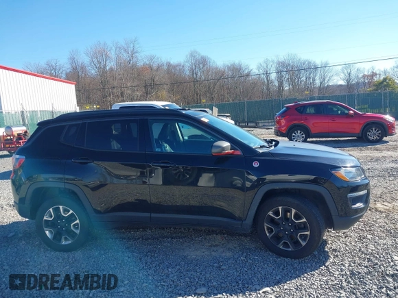2018 Jeep Compass Trailhawk with VIN 3C4NJDDB8JT309192, listed as a IAAI auction lot 40840838 with 80,887 mi miles and . Bid and sale history available at carsss.com. Image 13.