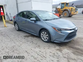 2020 Toyota Corolla LE with VIN JTDEPRAEXLJ001297, listed as a IAAI auction lot 41880882 with 76,407 mi miles. Bid and sale history available at carsss.com. Image 1.