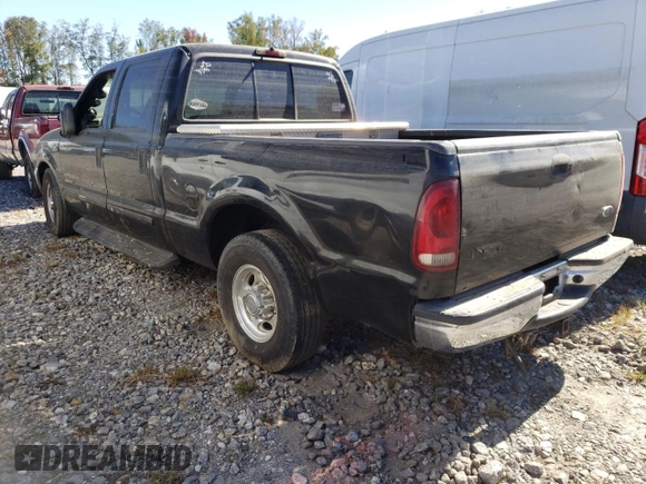 2001 Ford Super Duty F-250 XL with VIN 3FTNW20F01MA75204, listed as a Copart auction lot 75667154 with 0 mi miles and Salvage Title. Bid and sale history available at carsss.com. Image 2.