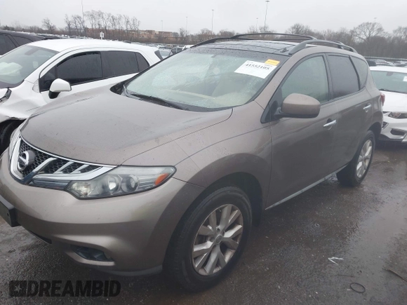 2011 Nissan Murano SL with VIN JN8AZ1MU1BW054649, listed as a IAAI auction lot 41552105 with 231,535 mi miles and . Bid and sale history available at DreamBid. Image 2.