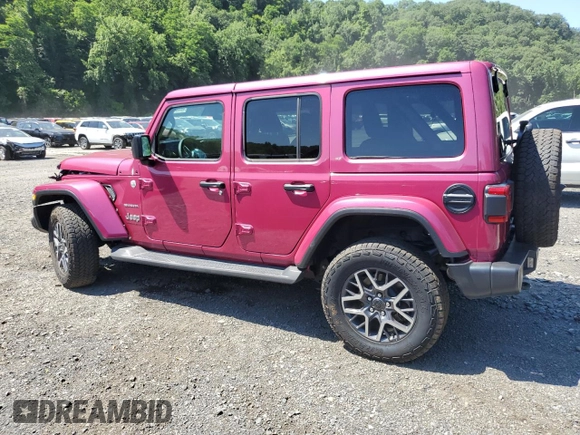 2024 Jeep Wrangler Sahara with VIN 1C4PJXEG8RW336631, listed as a Copart auction lot 62526235 with Not provided miles and Salvage title. Bid and sale history available at DreamBid. Image 2.