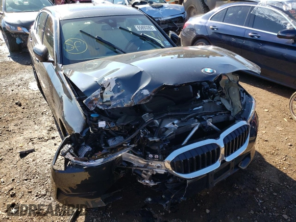 2019 BMW 3 Series 330i xDrive with VIN 3MW5R7J53K8B00405, listed as a Copart auction lot 65893392 with Not Provided miles. Bid and sale history available at carsss.com. Image 9.