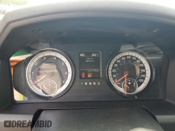 2018 Ram 1500 Express with VIN 1C6RR7FT5JS189099, listed as a Copart auction lot 53643595 with 147,076 mi miles and Salvage title. Bid and sale history available at DreamBid. Image 9.