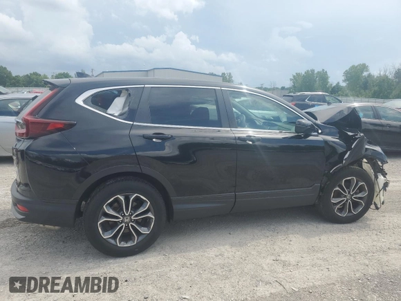 2021 Honda CR-V EX-L with VIN 2HKRW2H8XMH658171, listed as a Copart auction lot 62904405 with 35,656 mi miles and Salvage title. Bid and sale history available at DreamBid. Image 3.