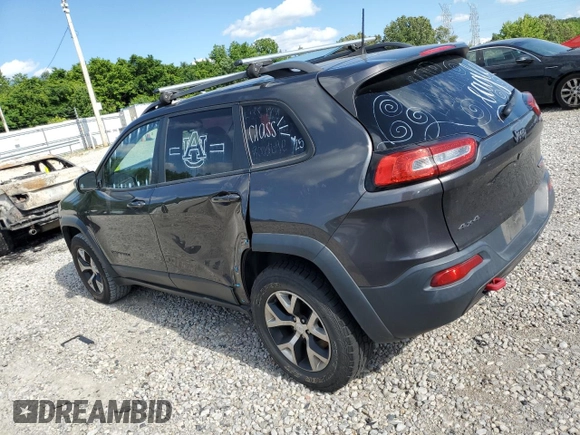2017 Jeep Cherokee Trailhawk z VIN 1C4PJMBS9HW638497, wystawiony jako Copart lot #58435515 z przebiegiem 114 548 mil mil oraz Szkoda całkowita • Salvage title. Historia ofert i sprzedaży dostępna na DreamBid. Obrazek 2.