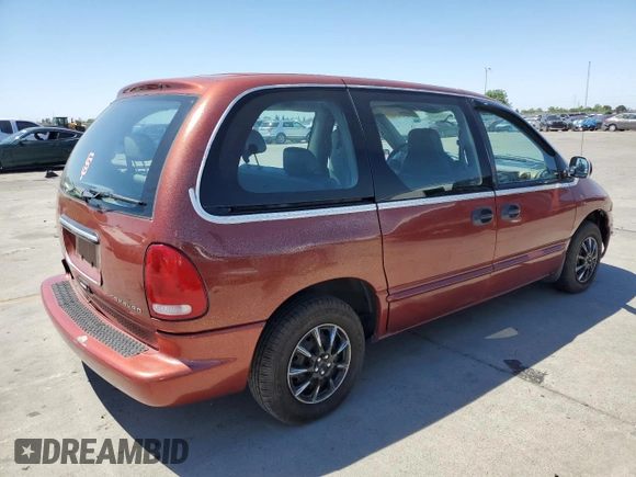 1999 Dodge Caravan with VIN 2B4FP25B0XR192013, listed as a Copart auction lot 55006624 with 195,008 mi miles and Salvage title. Bid and sale history available at DreamBid. Image 3.