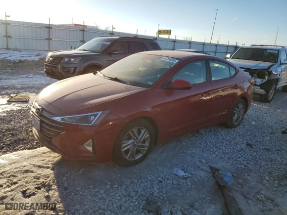 2019 Hyundai Elantra Preferred with VIN KMHD84LF1KU767946, listed as a Copart auction lot 86704364 with 68,877 mi miles and Salvage Title. Bid and sale history available at carsss.com. Image 1.