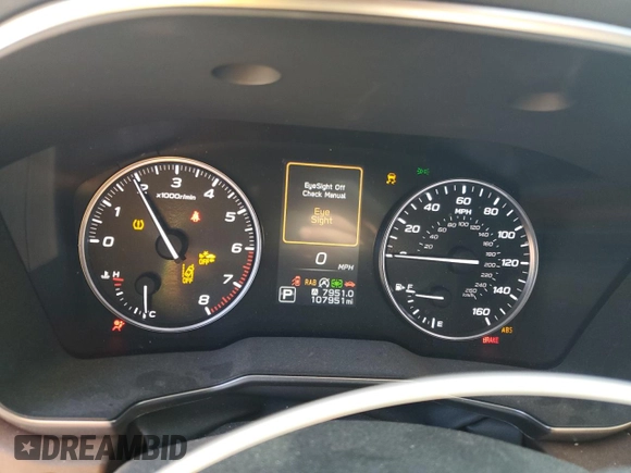 2021 Subaru Outback Touring XT with VIN 4S4BTGPD7M3137602, listed as a Copart auction lot 56303825 with 107,951 mi miles and Non repairable. Bid and sale history available at DreamBid. Image 9.