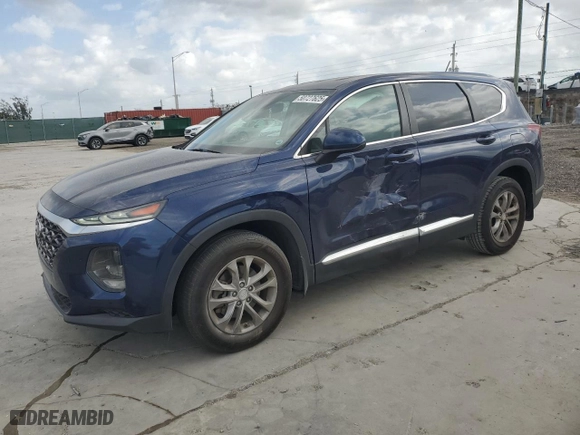 2019 Hyundai Santa Fe SE with VIN 5NMS23AD5KH128369, listed as a Copart auction lot 50727625 with 59,025 mi miles and Salvage Title. Bid and sale history available at carsss.com. Image 1.
