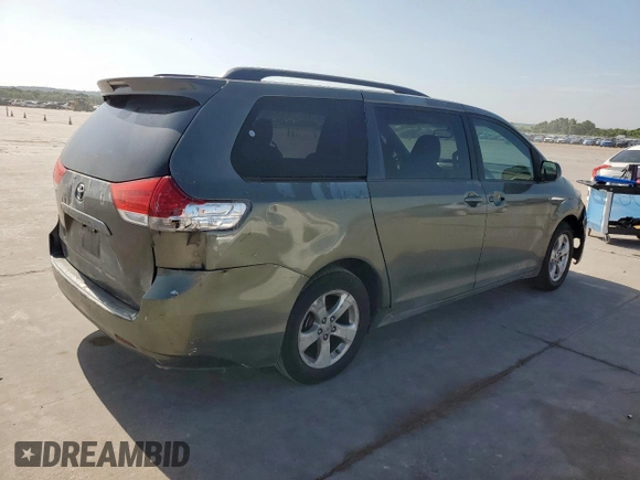 2013 Toyota Sienna LE AAS with VIN 5TDKK3DCXDS322897, listed as a Copart auction lot 65360025 with 287,988 mi miles and Clean title. Bid and sale history available at DreamBid. Image 3.