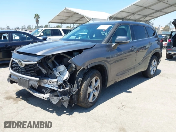 2021 Toyota Highlander L with VIN 5TDCZRAH9MS051141, listed as a IAAI auction lot 42228099 with 81,775 mi miles and . Bid and sale history available at DreamBid. Image 16.