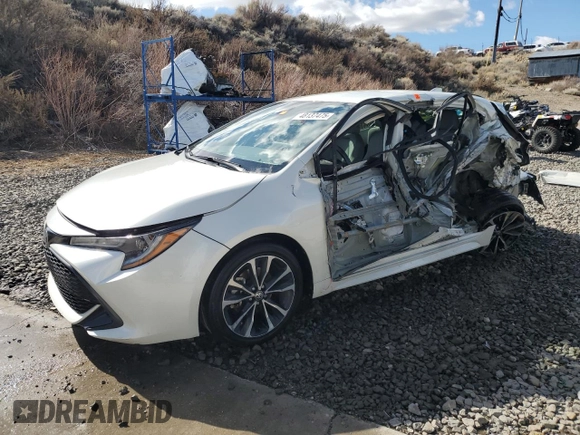 2019 Toyota Corolla Hatchback SE with VIN JTNK4RBE7K3005297, listed as a Copart auction lot 48137475 with 0 mi miles and Salvage Title. Bid and sale history available at carsss.com. Image 1.