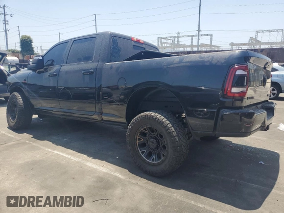 2023 Ram 2500 Laramie with VIN 3C6UR5FL9PG519650, listed as a Copart auction lot 61636815 with 39,335 mi miles and Salvage title. Bid and sale history available at DreamBid. Image 2.