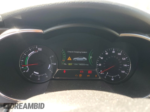 2012 Kia Optima Hybrid with VIN KNAGM4AD2C5024204, listed as a Copart auction lot 51209595 with 165,222 mi miles and Clean Title. Bid and sale history available at carsss.com. Image 9.