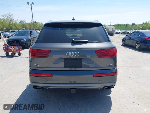 2018 Audi Q7 Premium Plus with VIN WA1LAAF70JD033878, listed as a IAAI auction lot 42203820 with 95,095 mi miles and . Bid and sale history available at DreamBid. Image 16.