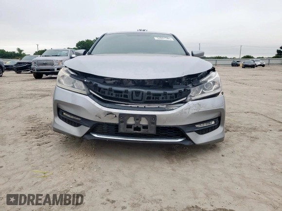 2016 Honda Accord Sport with VIN 1HGCR2F55GA169292, listed as a Copart auction lot 53847585 with 172,500 mi miles and Salvage title. Bid and sale history available at DreamBid. Image 5.