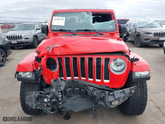 2022 Jeep Gladiator High Altitude with VIN 1C6HJTFG0NL105043, listed as a IAAI auction lot 41290790 with 73,595 mi miles. Bid and sale history available at carsss.com. Image 6.
