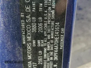 2017 Kia Forte LX with VIN 3KPFK4A70HE141614, listed as a Copart auction lot 49859225 with 64,561 mi miles and Salvage Title. Bid and sale history available at carsss.com. Image 13.