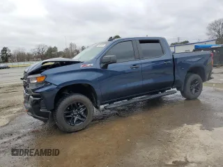 2021 Chevrolet Silverado 1500 Custom Trail Boss with VIN 1GCPYCEF6MZ264637, listed as a Copart auction lot 46076245 with 85,277 mi miles and Salvage Title. Bid and sale history available at DreamBid. Image 1.