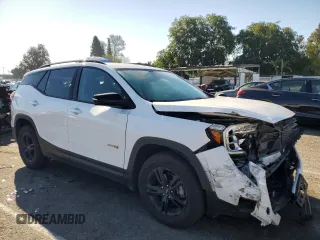 2024 GMC Terrain AT4 with VIN 3GKALYEG8RL171132, listed as a Copart auction lot 50176485 with 25,163 mi miles and Salvage Title. Bid and sale history available at DreamBid. Image 4.