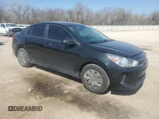 2020 Kia Rio LX with VIN 3KPA24AD6LE284818, listed as a Copart auction lot 48316535 with 57,872 mi miles and Salvage Title. Bid and sale history available at carsss.com. Image 4.