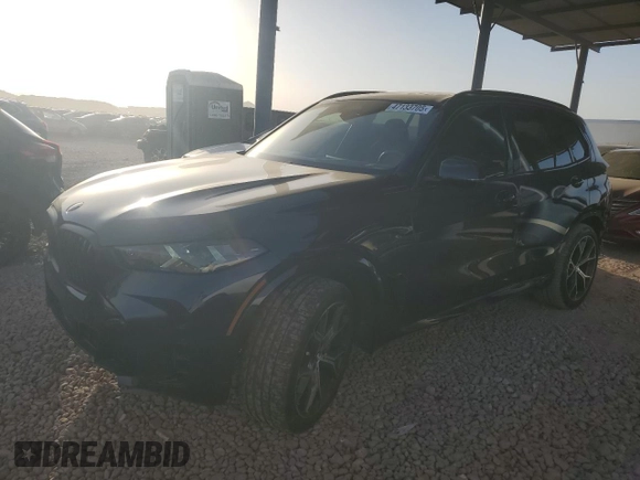 2025 BMW X5 sDrive40i with VIN 5UX13EU00S9X87029, listed as a Copart auction lot 47133705 with 8,616 mi miles and Salvage Title. Bid and sale history available at carsss.com. Image 1.
