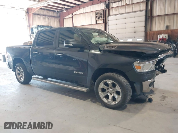 2019 Ram 1500 Big Horn/Lone Star with VIN 1C6RRFFG7KN817483, listed as a IAAI auction lot 40578098 with 81,739 mi miles. Bid and sale history available at carsss.com. Image 1.