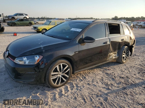 2016 Volkswagen Golf SportWagen TSI S with VIN 3VWC17AU1GM520068, listed as a Copart auction lot 75169214 with 103,329 mi miles and Salvage Title. Bid and sale history available at carsss.com. Image 1.