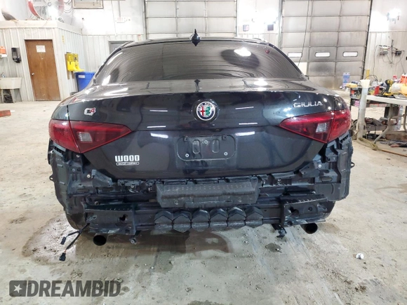 2017 Alfa Romeo Giulia with VIN ZARFAEDN6H7533554, listed as a Copart auction lot 46048083 with 77,894 mi miles. Bid and sale history available at carsss.com. Image 6.